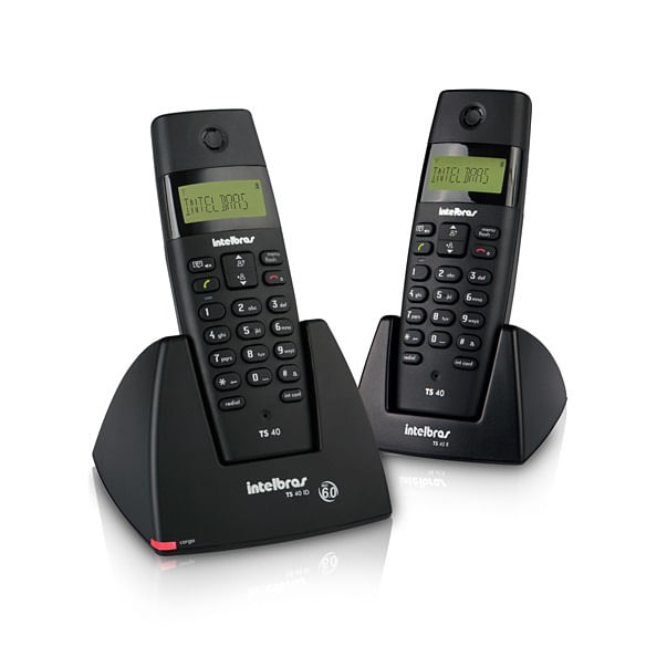 Miniatura Telefone Sem Fio Com Ramal Adicional Ts 40 C Intelbras Homologação: 20121300160