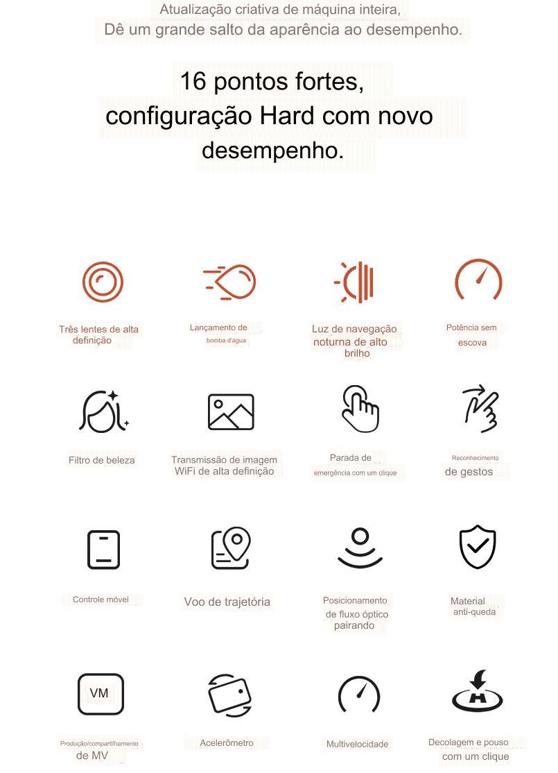 Drone Três Câmeras K11 Max Sem Escova 8K Hd Wifi 5G Arma Gel
