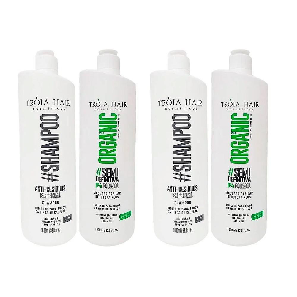 Miniatura Kit 2 Progressiva Semi Definitiva Organic Tróia Hair