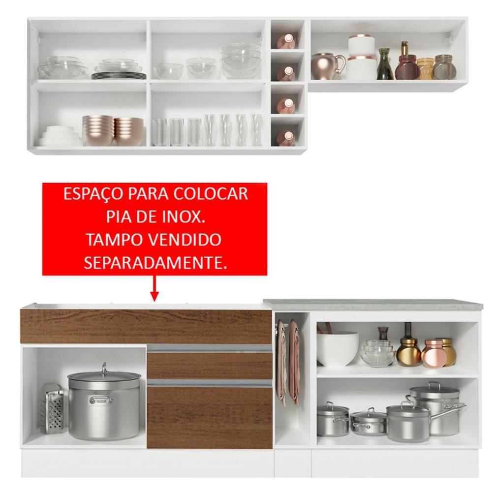 Miniatura Cozinha Completa Parma com Armário e Balcão Madesa