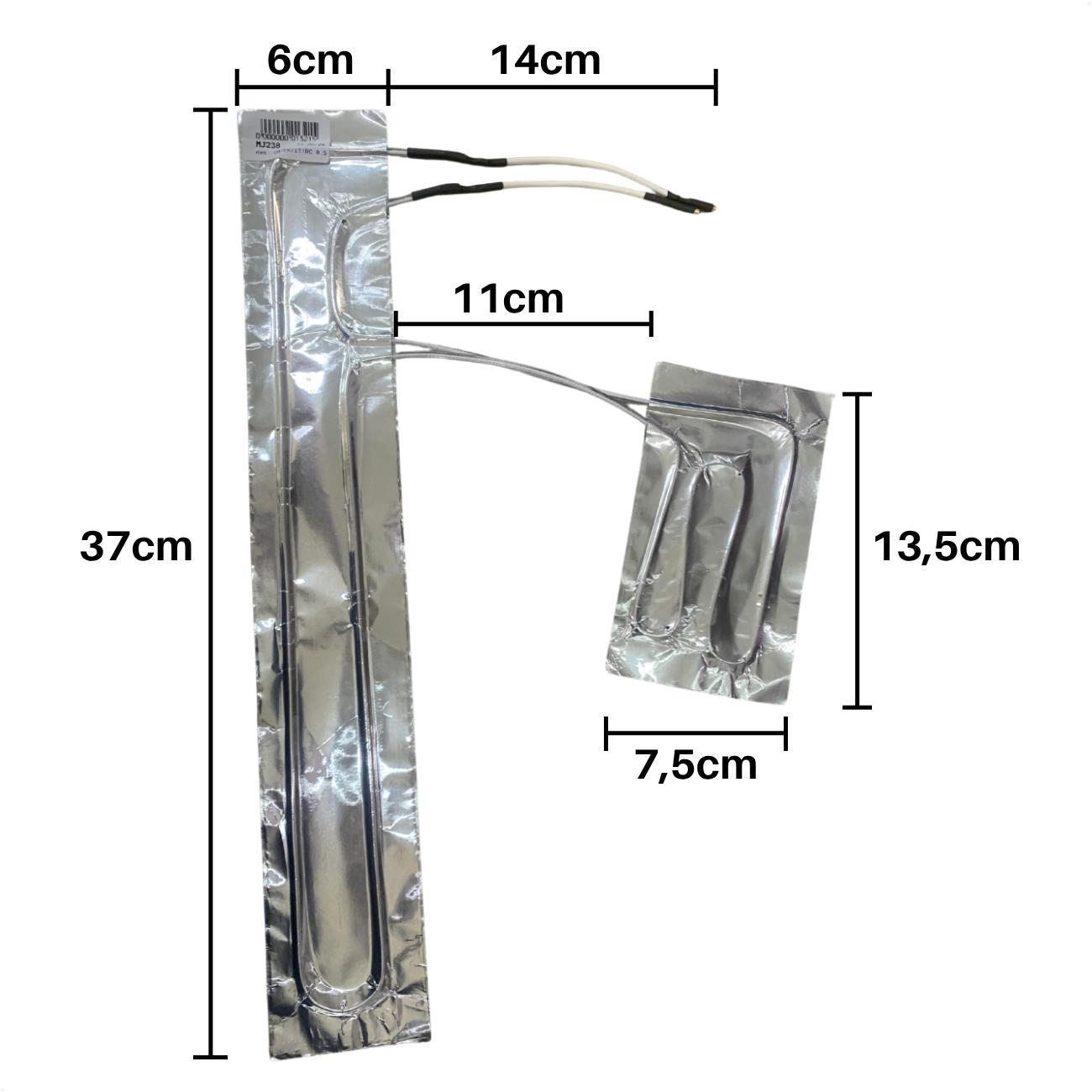 Miniatura Resistência Calha Para Geladeira Esmaltec 127V