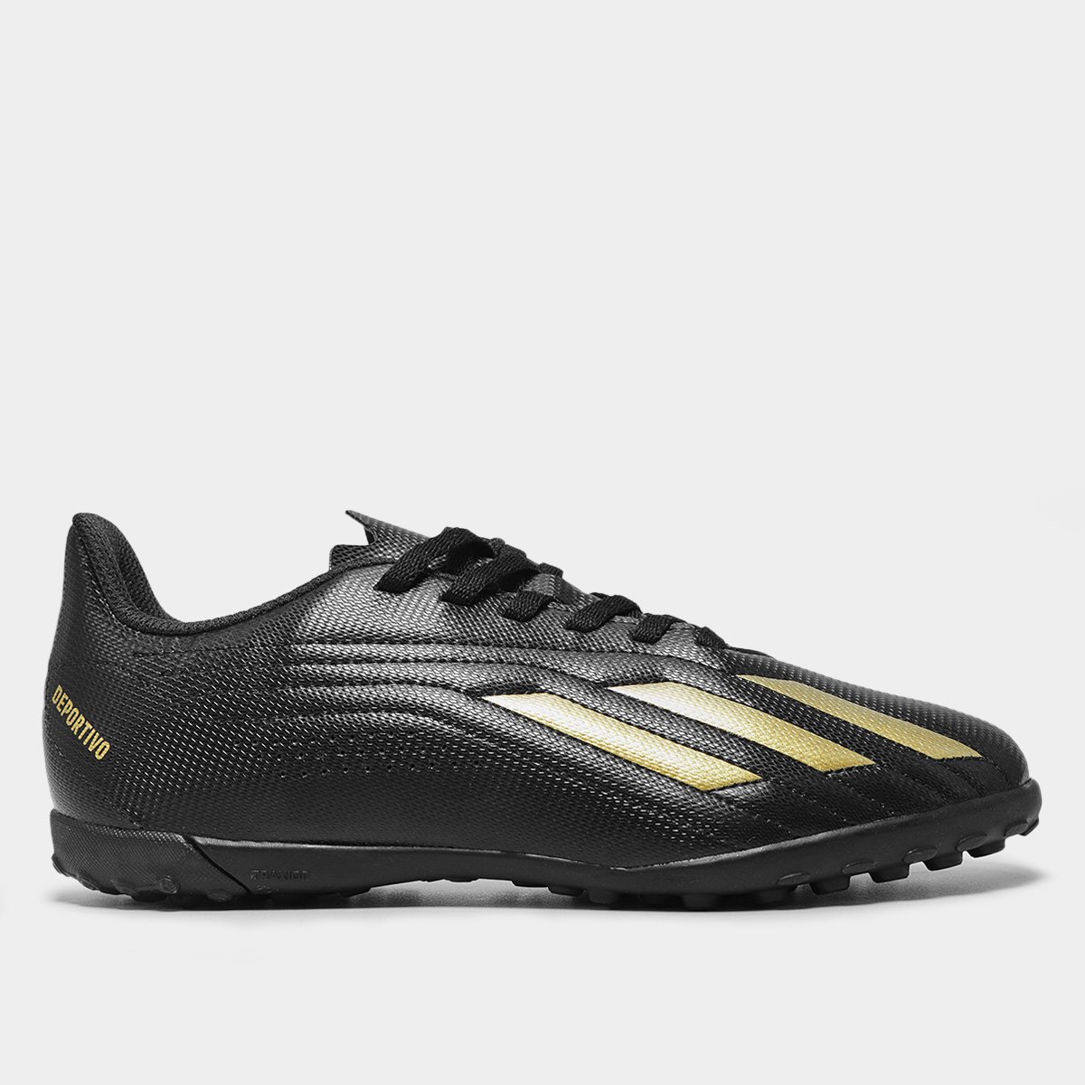 Miniatura Chuteira Society Infantil Adidas Deportivo II - Exclusiva Preto - 26
