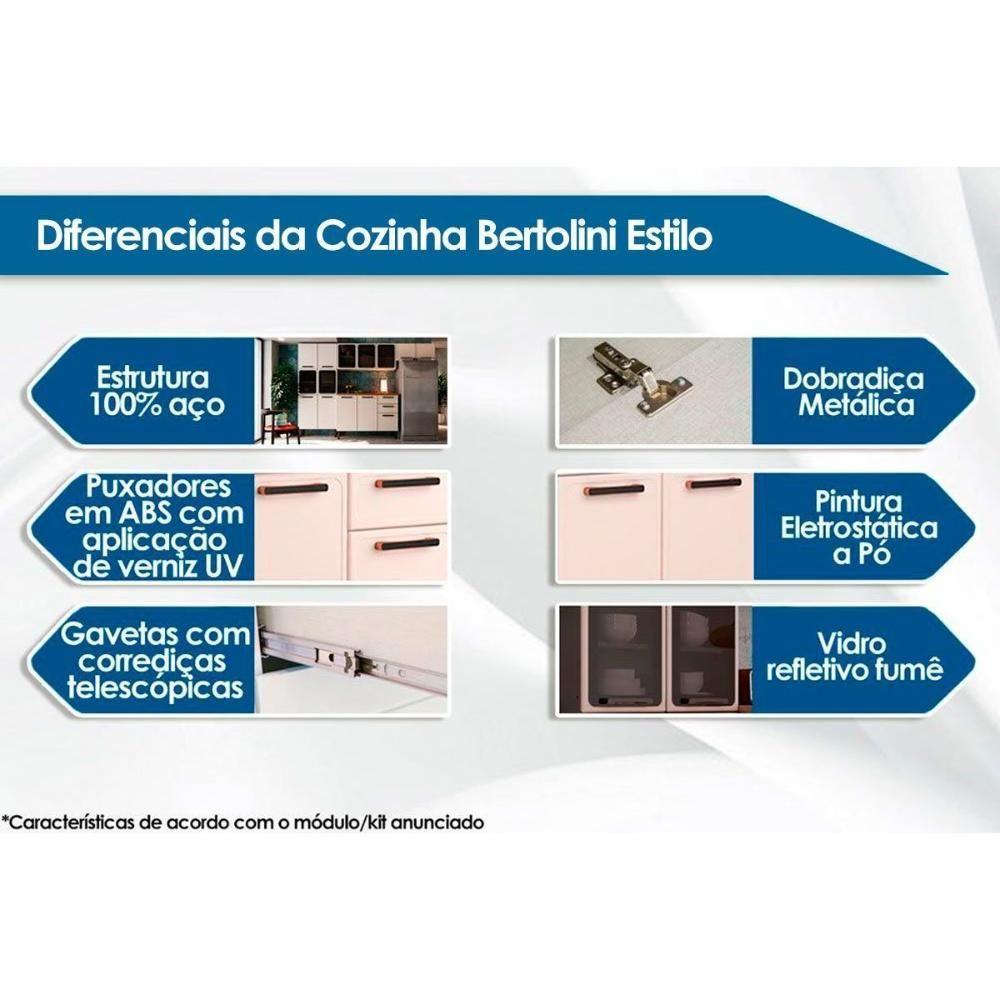 Miniatura Cozinha Modulada Estilo 4 Peças (2 Armários + 1 Balcão + 1 Paneleiro) C4p107 Cinza/grafite