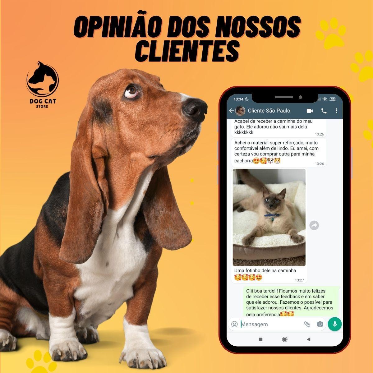 Miniatura Cama Pet Luxo Macia Para Cachorro E Gato Suede M