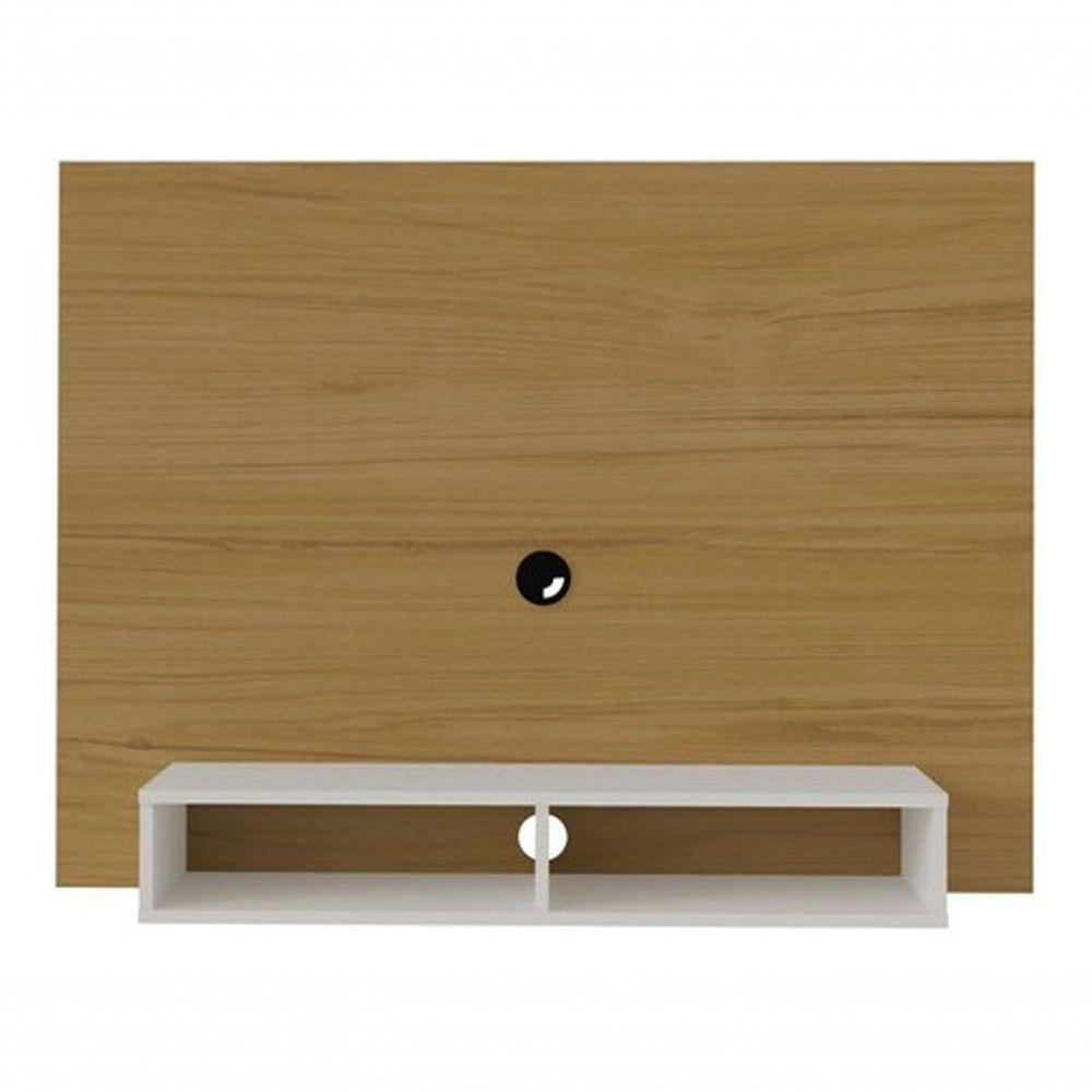 Painel Para Tv Até 42 Artely Flash Cor Freijo Com Off White