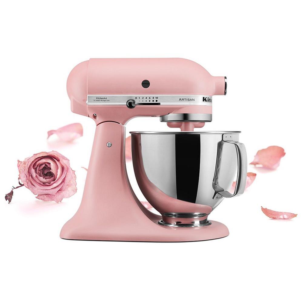 Miniatura Batedeira Planetária Kitchenaid Stand Mixer 4,8L Rose 127V