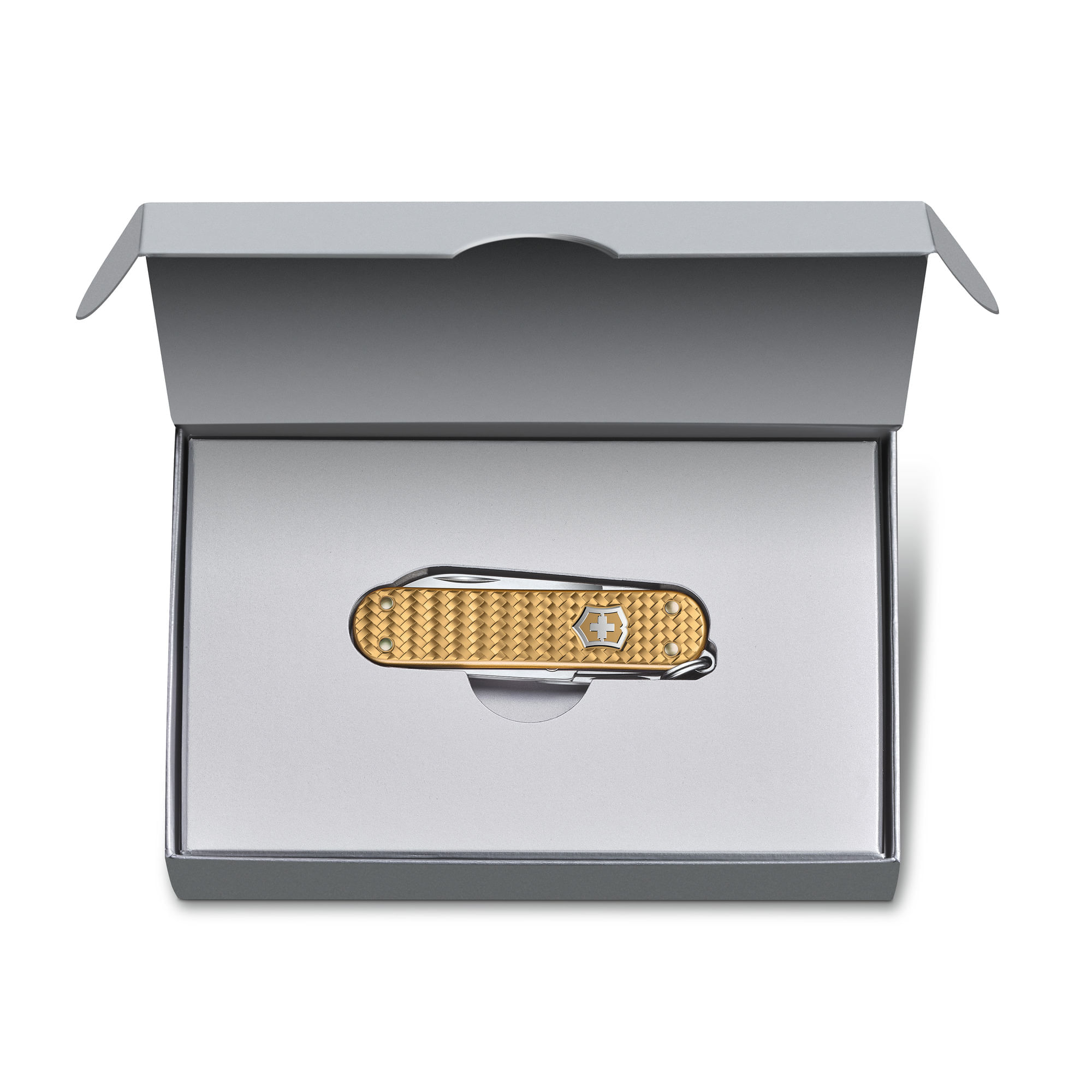 Miniatura Canivete Classic Precious Alox Brass Gold