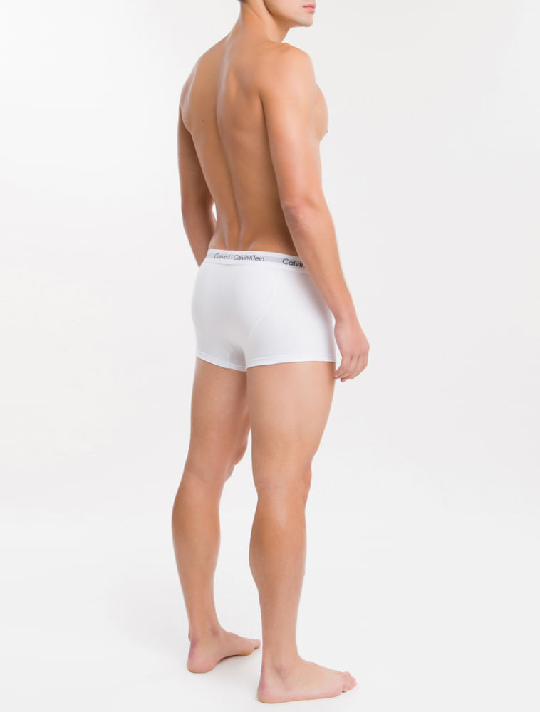 Kit 4 Cuecas Trunk Classic Cintura Baixa Com Elastano Calvin Klein Underwear - Branco + Preto + Mescla Kit 4 Cuecas Trunk Classic Cintura Baixa Com Elastano Calvin Klein Underwear Branco + Preto + Mescla l