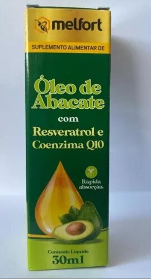 Miniatura Óleo De Abacate Com Resveratrol E Coenzima Q10 30Ml
