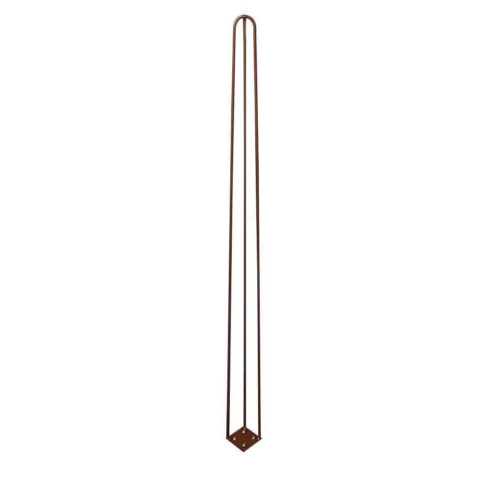 Miniatura Kit 4 Pés De Metal 90 Cm Aparador E Mesa De Canto Bronze