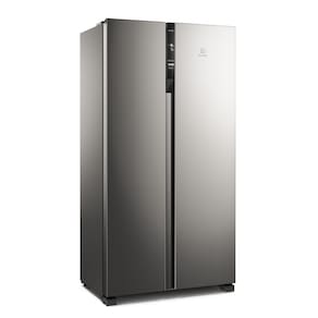 Miniatura Geladeira Electrolux Frost Free Side By Side 435L IS4S com Tecnologia AutoSense, Painel Digital e Turbo Freezer - Inox 110V