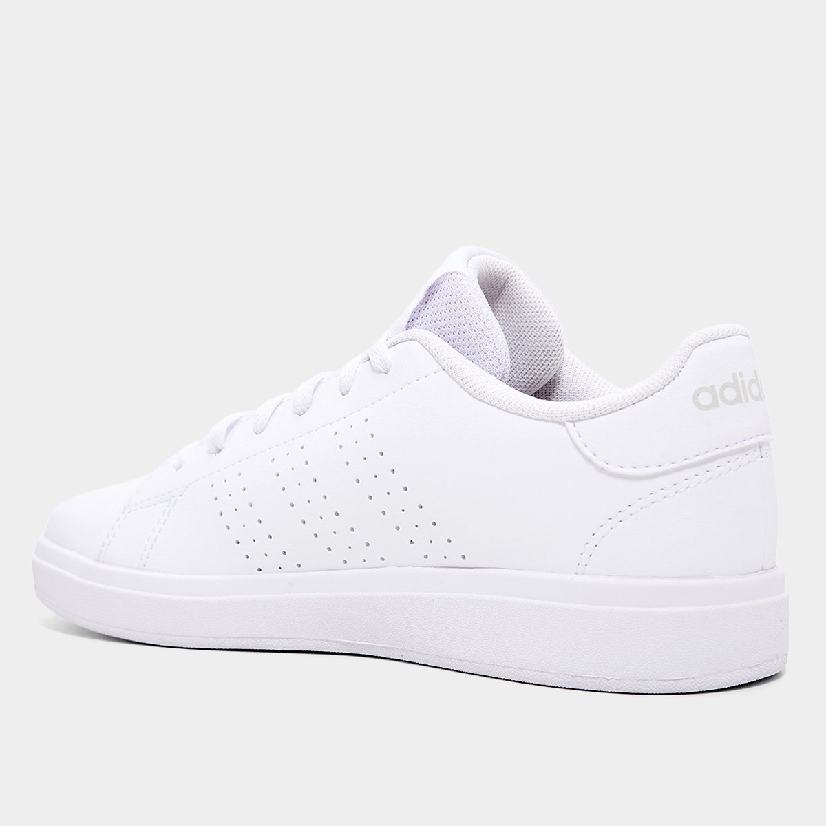 Miniatura Tênis Infantil Adidas Advantage Base 2.0 Off White - 33