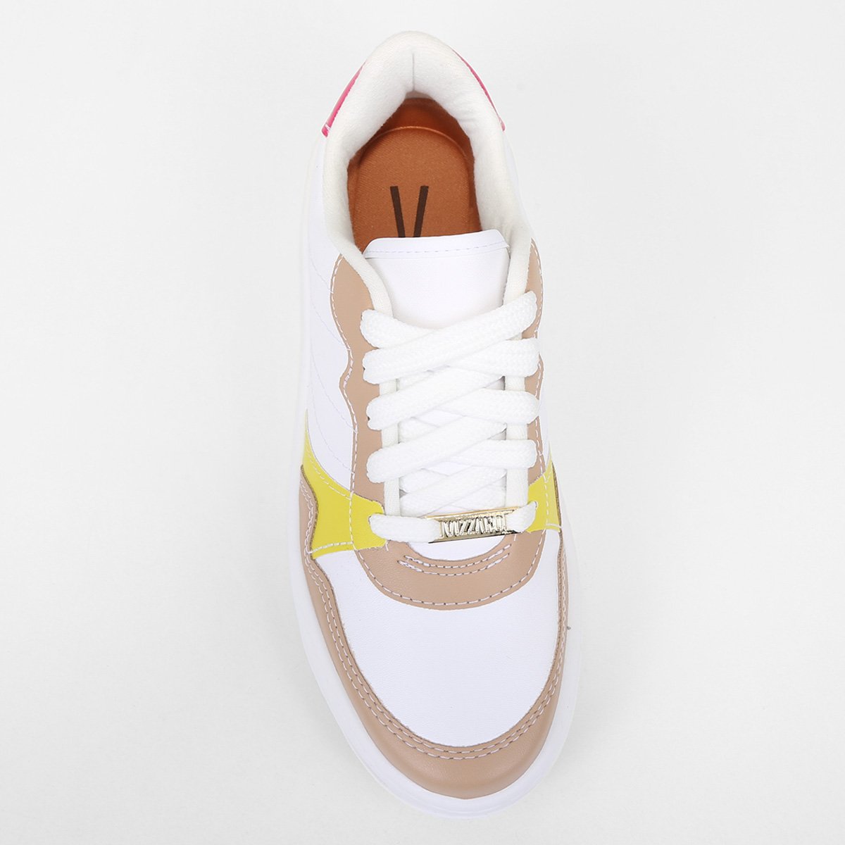 Miniatura Tênis Vizzano Color Tratorado Feminino Branco+Nude - 34