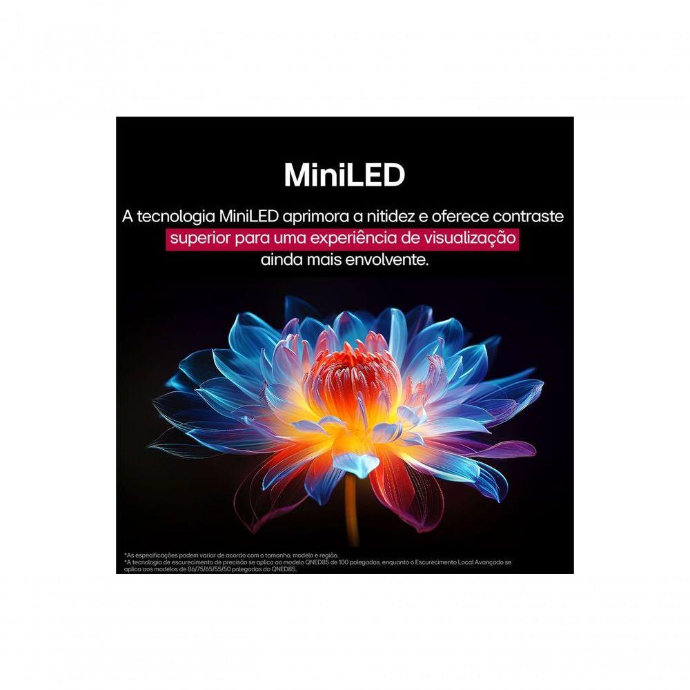 Smart TV LG QNED Evo AI QNED85 55 Polegadas (55QNED85ASG): Cores Ricas e Precisão MiniLED em 4K Bivolt