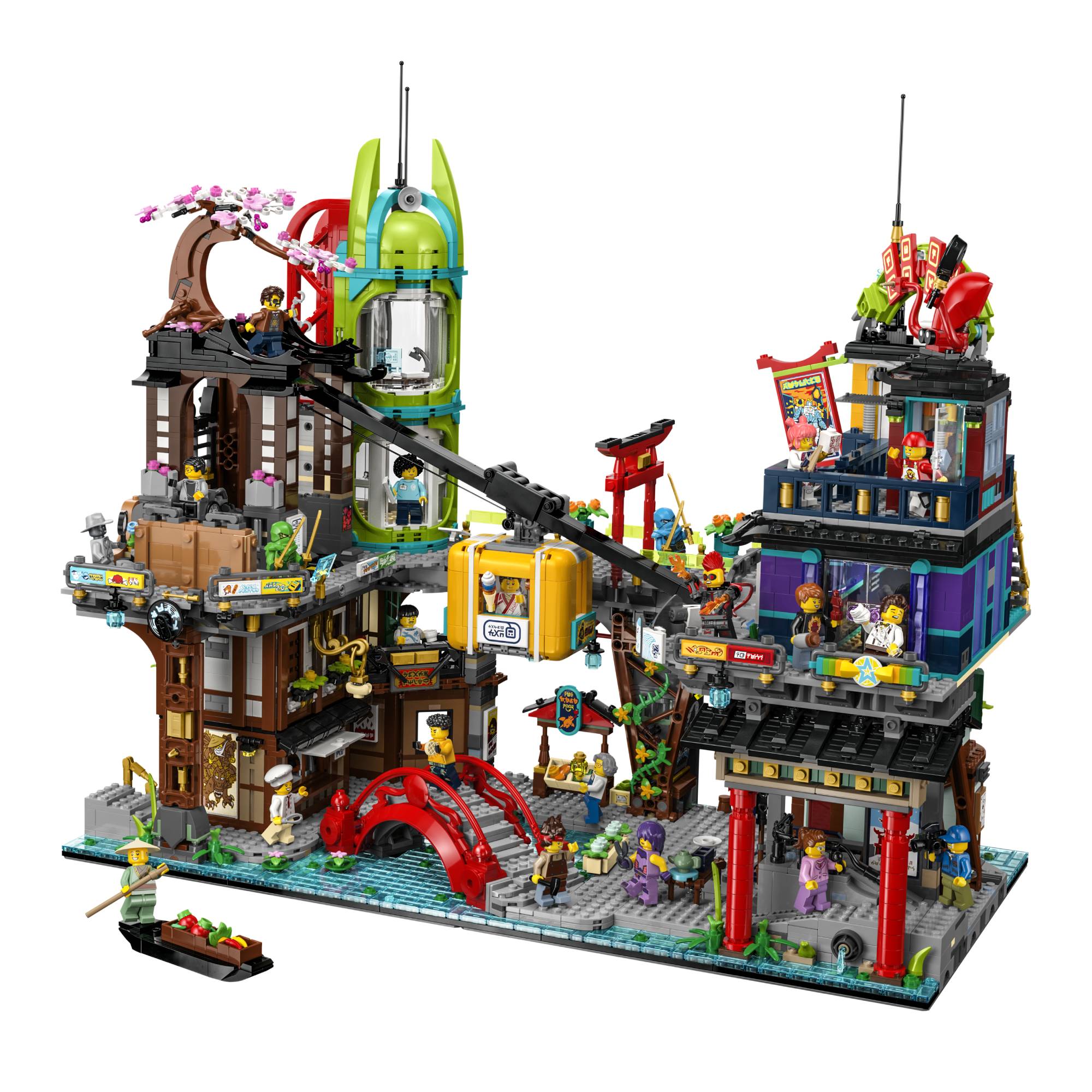 Miniatura LEGO Ninjago - Mercados da Cidade de Ninjago