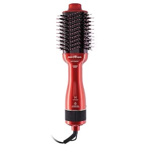 Miniatura Escova Secadora Britânia Soft BES12 Luz Infrared 1300W - Vermelha/Preta + Secador de Cabelos Britânia SP3100 2000W - Preto 110V