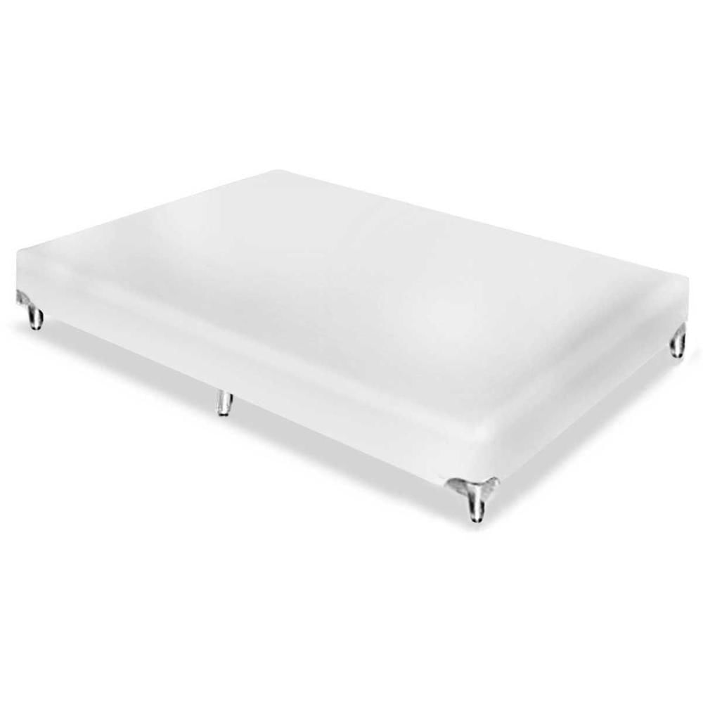 Miniatura Cama Box Base Queen Americana Courano White (158x198x23) - Ortobom