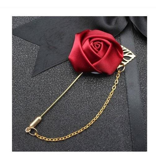 Miniatura Lapela Broche De Tecido Terno Casamento Noivo Padrinho Flor