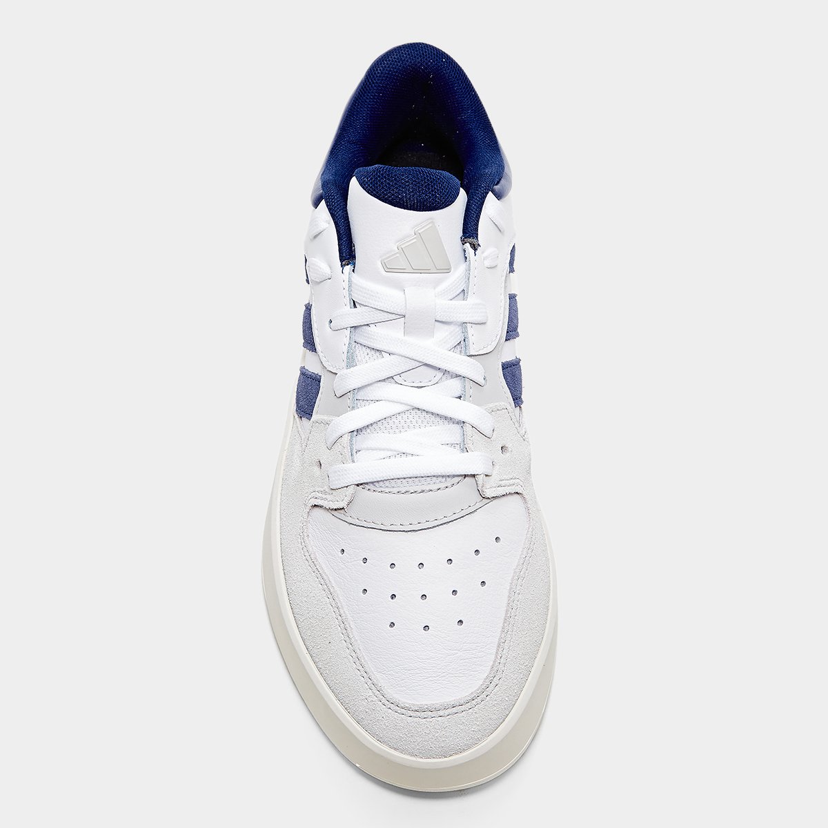 Miniatura Tênis Adidas Court 24 Masculino Branco+Azul - 38