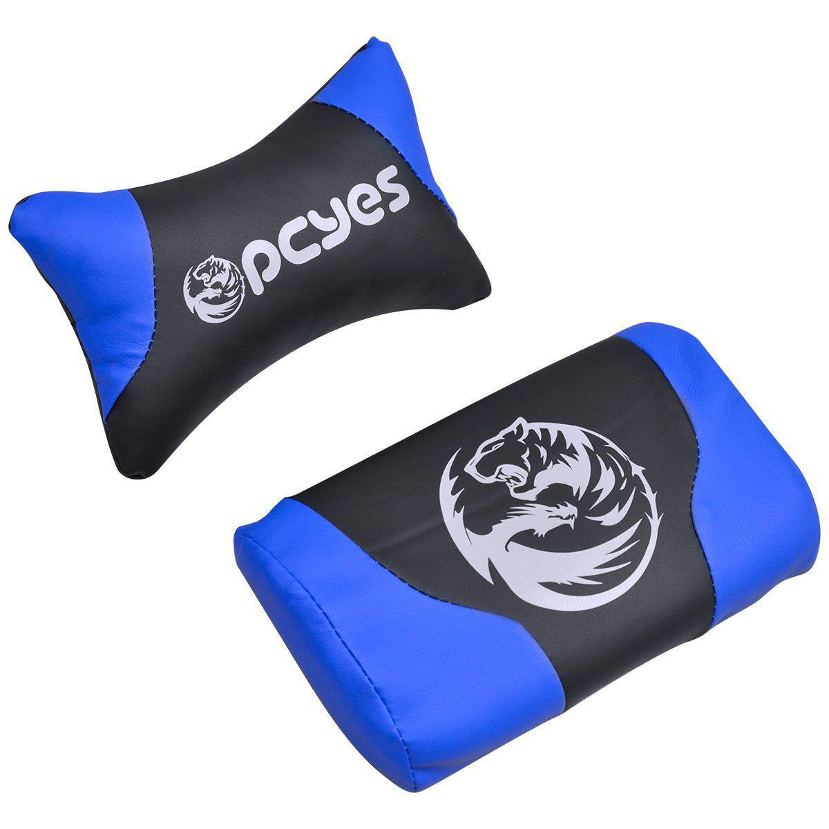 Cadeira Gamer Mad Racer V8 Azul Com Rodas Em Gel