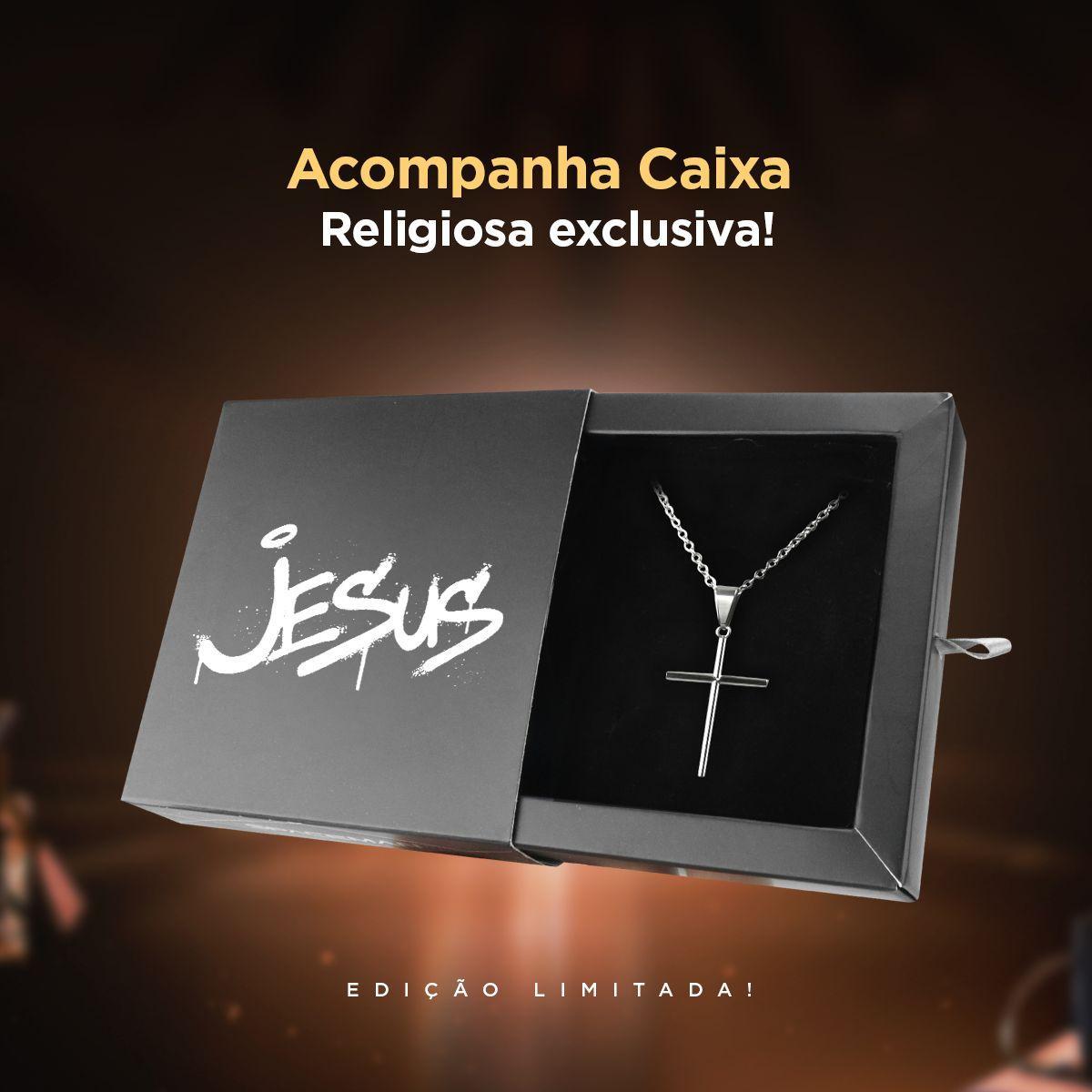 Miniatura Cordão Aço Inoxidável Prata + Caixa Presente Casual Grumet