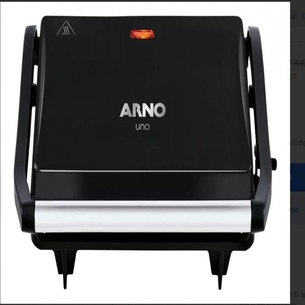 Miniatura Grill Arno Compacto GPTO Preto - 110V