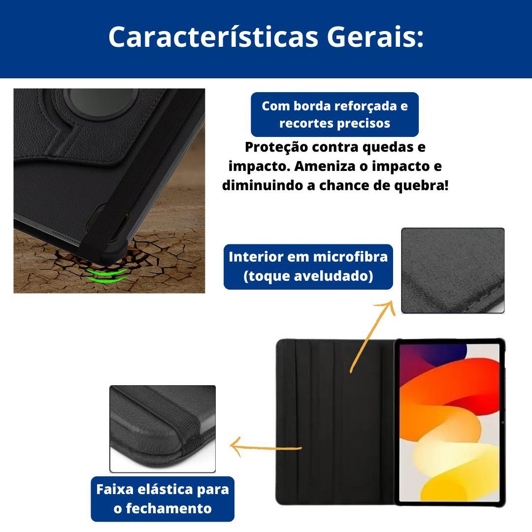 Miniatura Capa Case Giratória 360º Para Tablet Redmi Pad Se - 11''