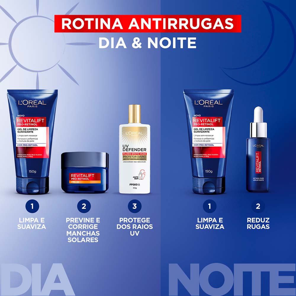 Miniatura Gel de Limpeza Facial L'Oréal Paris Revitalift Retinol 150g