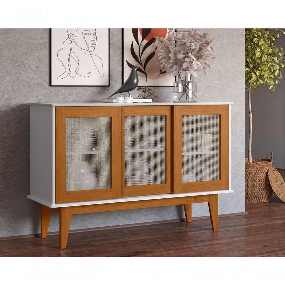 Miniatura Buffet Valencia Com 3 Portas Branco Nature