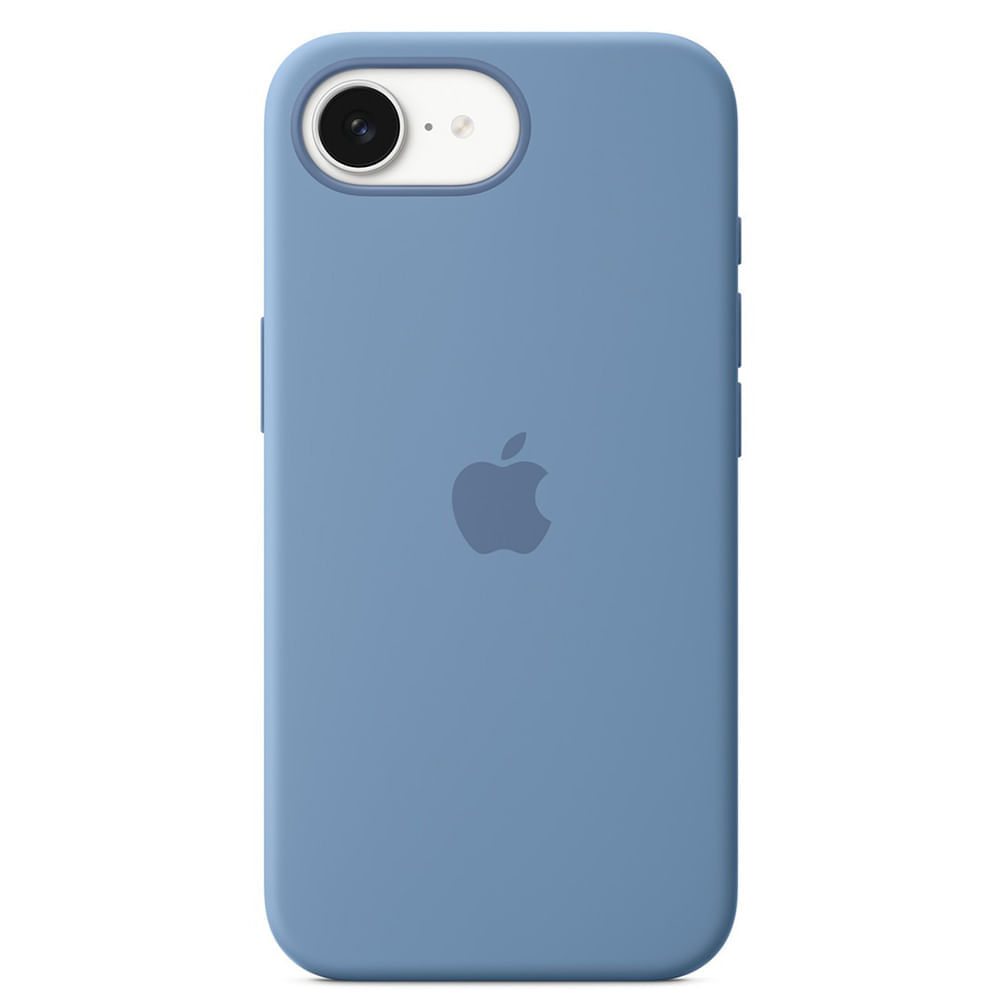 Miniatura Capa para iPhone 16e de Silicone Azul-inverno - Apple - MD3Q4ZM/A