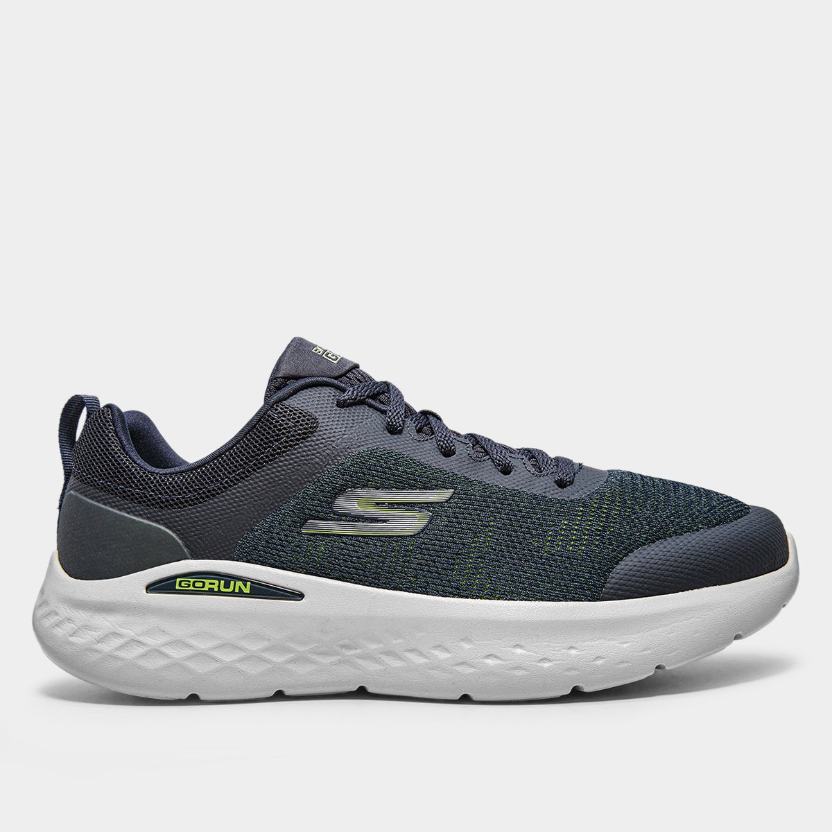 Miniatura Tênis Skechers Go Run Lite Masculino Marinho+Verde - 38