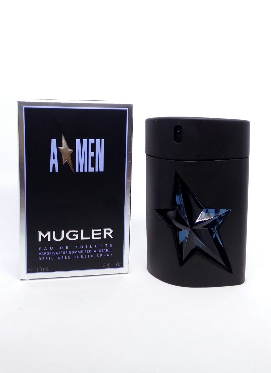 Miniatura Perfume Mugler A Men Rubber Masculino EDT Refillable 100ml