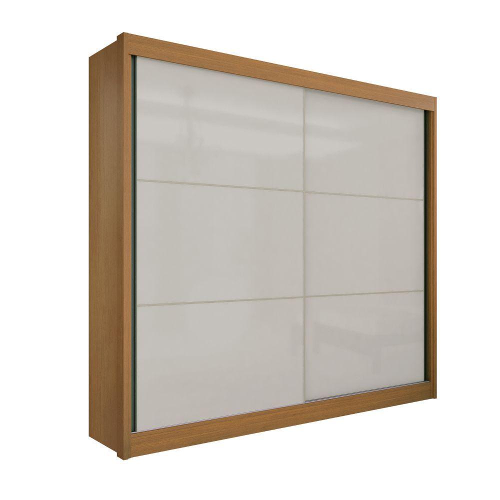 Miniatura Guarda Roupa 2 Portas Cancun Cinamomo Com Off White D'doro
