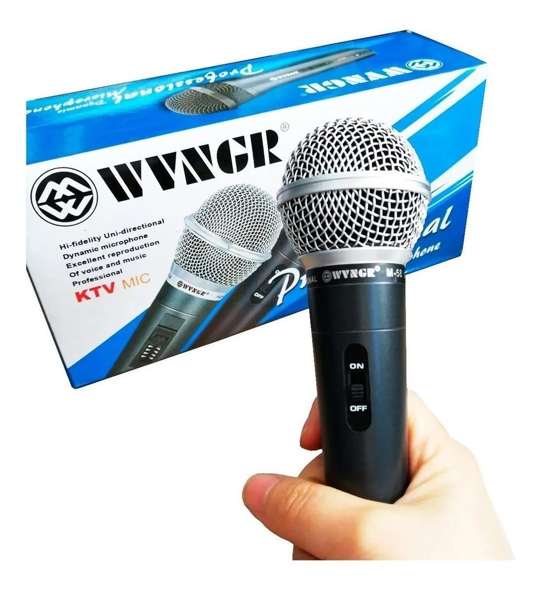 Miniatura Microfone Com Fio Cabo 5 Metros Dinâmico Metal Profissional Homologação: 25481602799