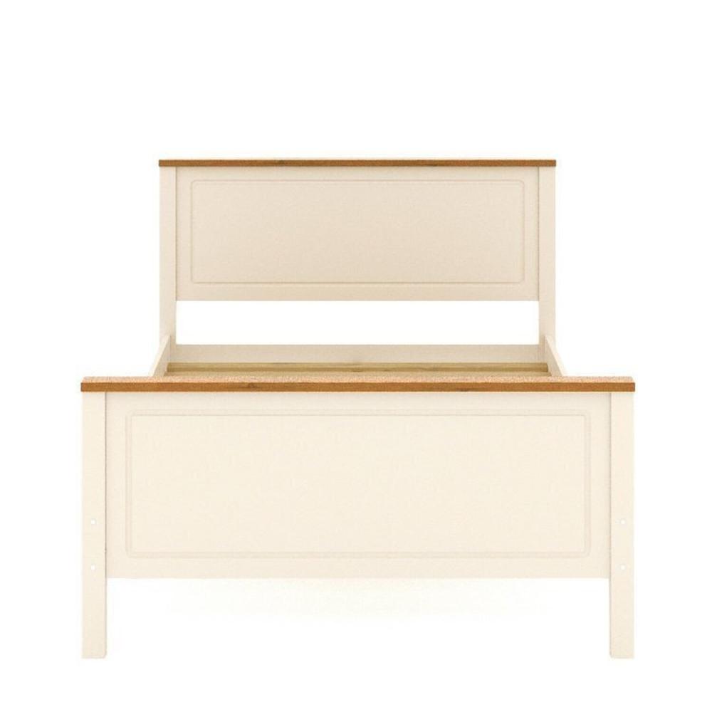 Conjunto Dormitório 1 Cama Queen 1 Mesa de Cabeceira 1 Cômoda Ananda CabeCasa MadeiraMadeira Imbuia/Offwhite