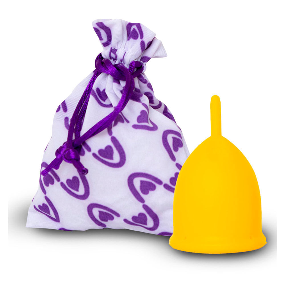 Miniatura Coletor Menstrual Violeta Cup – Amarelo Tipo A 1Un