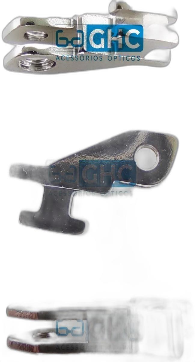 Miniatura Charneira Md 04 Dobradiça Óculos Prateado (10 Pares)
