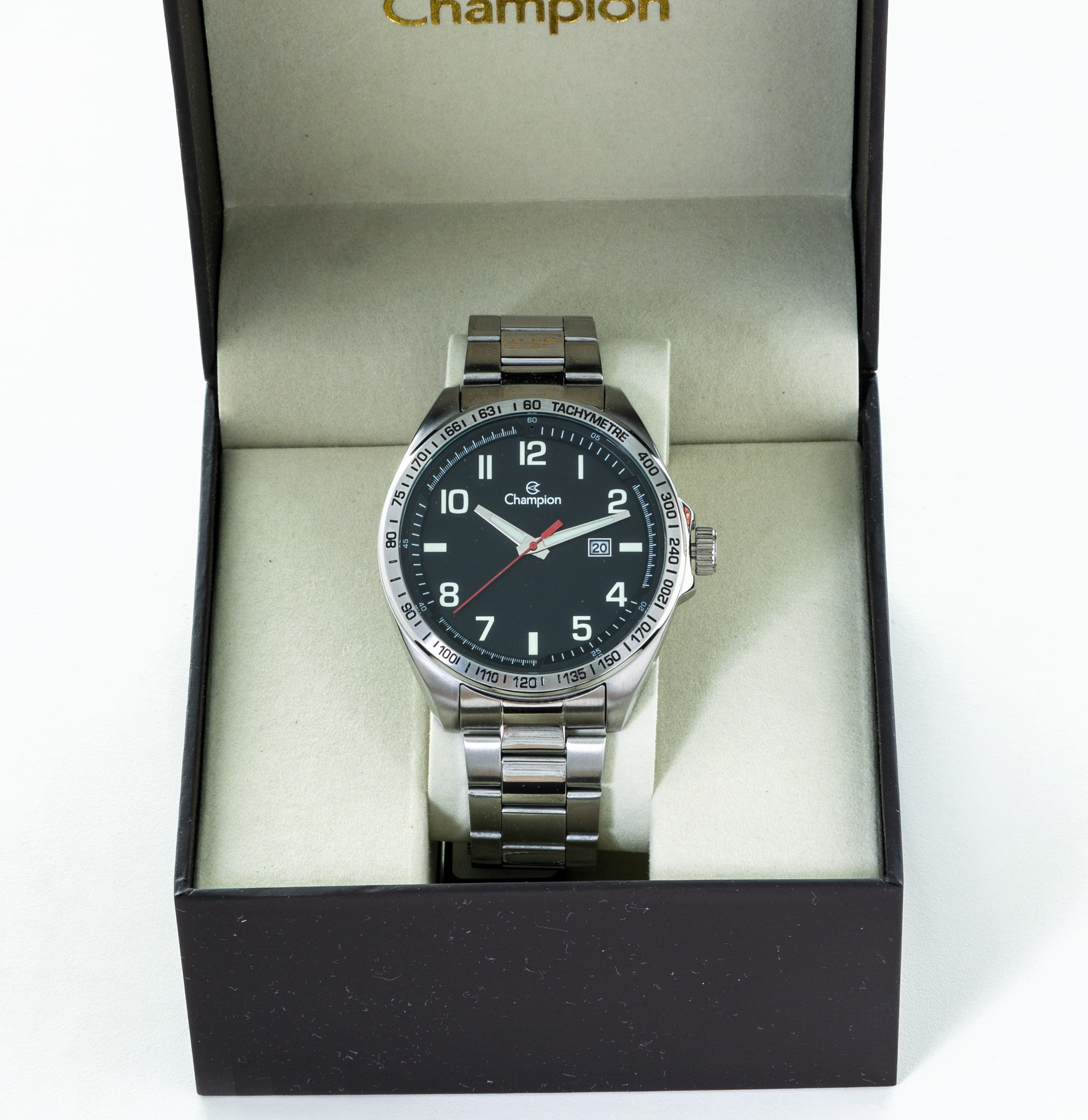 Relógio Champion Masculino Prata Aço CA31720T Garantia de Um Ano