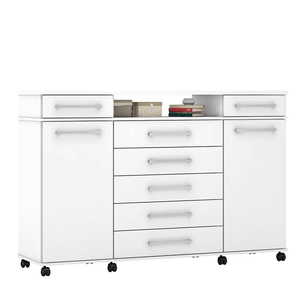 Miniatura Cômoda London 2 Portas E 7 Gavetas Branco - Demóbile Branco