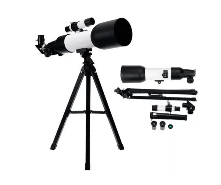Telescópio Astronômico Refrativo 60mm 360mm 90x com Tripé