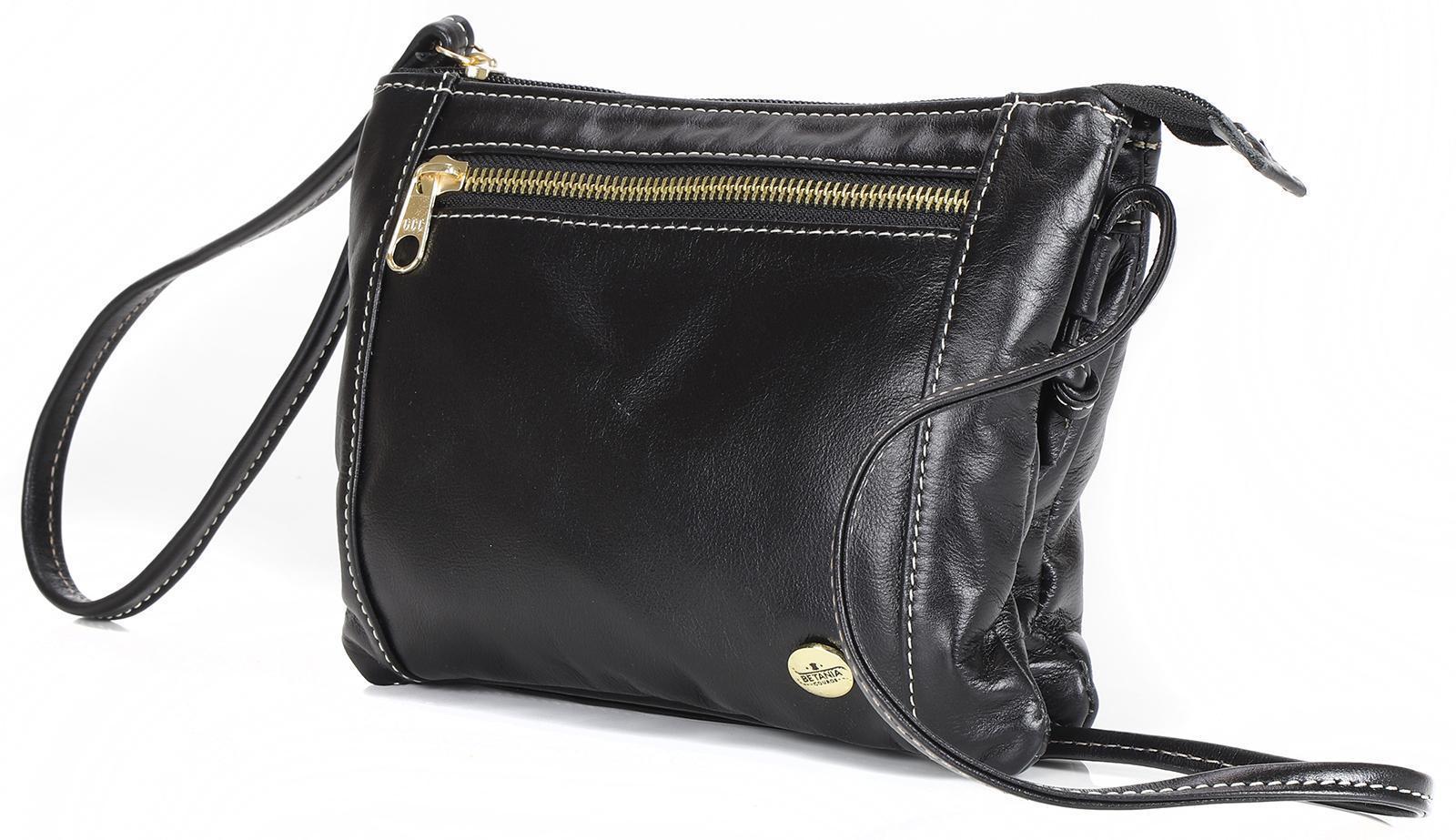 Miniatura Bolsa Lateral Sophia Couro Preta 15x21x5cm - Alta Qualidade
