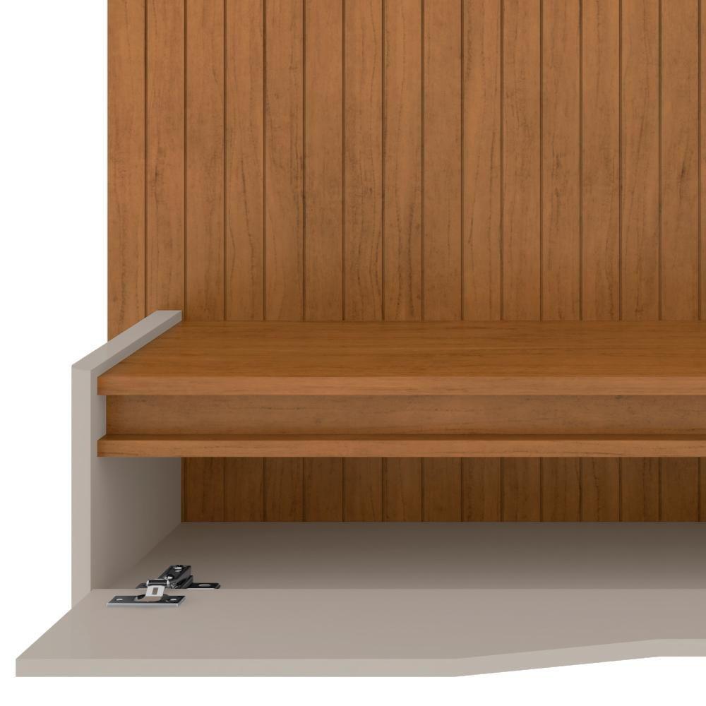 Painel Frisado Suspenso Tv 60 Pol 160 Cm 011090 Cedro Off White Dcasa Cedro Off White