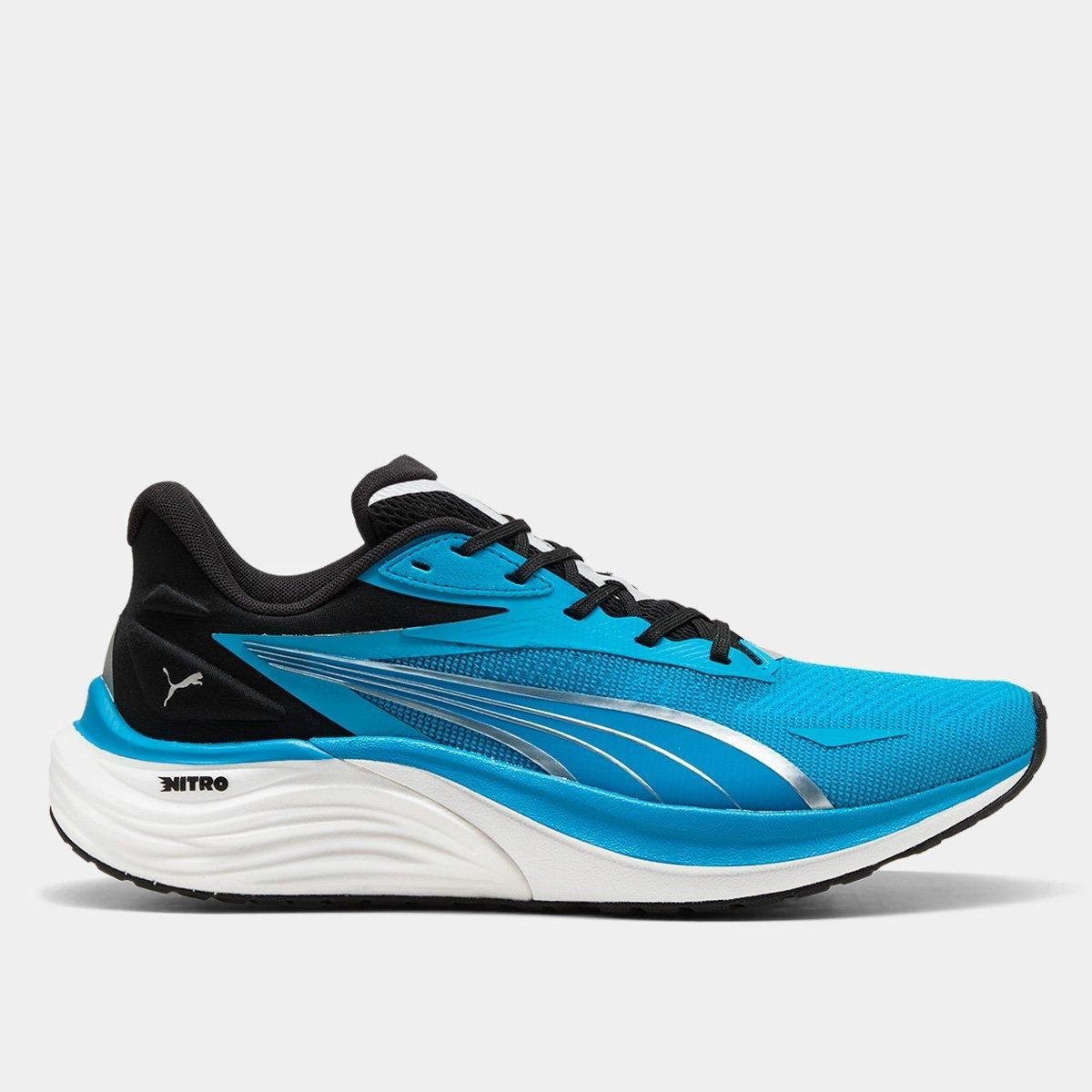 Miniatura Tênis Puma Electrify Nitro 4 Masculino Azul+Preto - 37