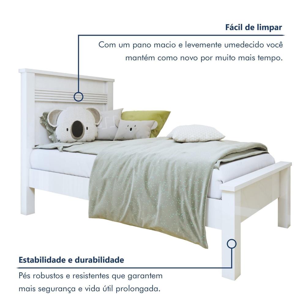 Miniatura Quarto Infantil Completo Closet Eloá e Cama Irlanda Branco
