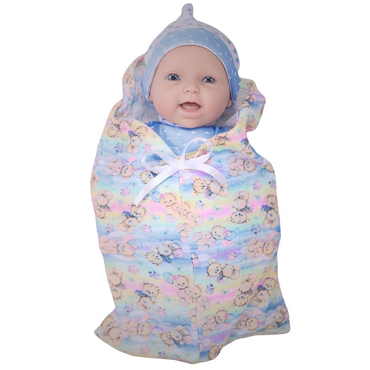 Miniatura Boneca Linha Evellyn Reborn Soninho Menino 2854 - Cotiplás