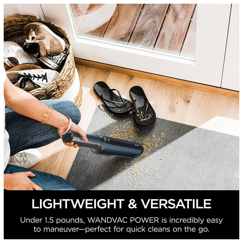 Miniatura Aspirador de Mão Ultraleve e Portátil com Sucção Poderosa Shark WV410BL, 110V, Azul