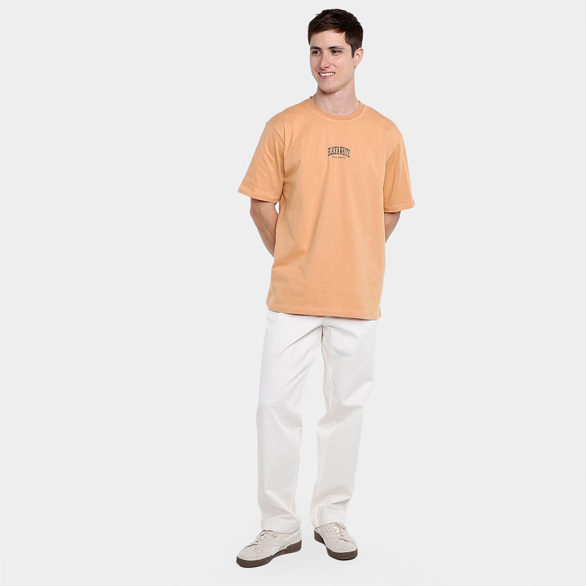 Miniatura Camiseta Baw Clothing Academics Masculina Marrom Claro - G