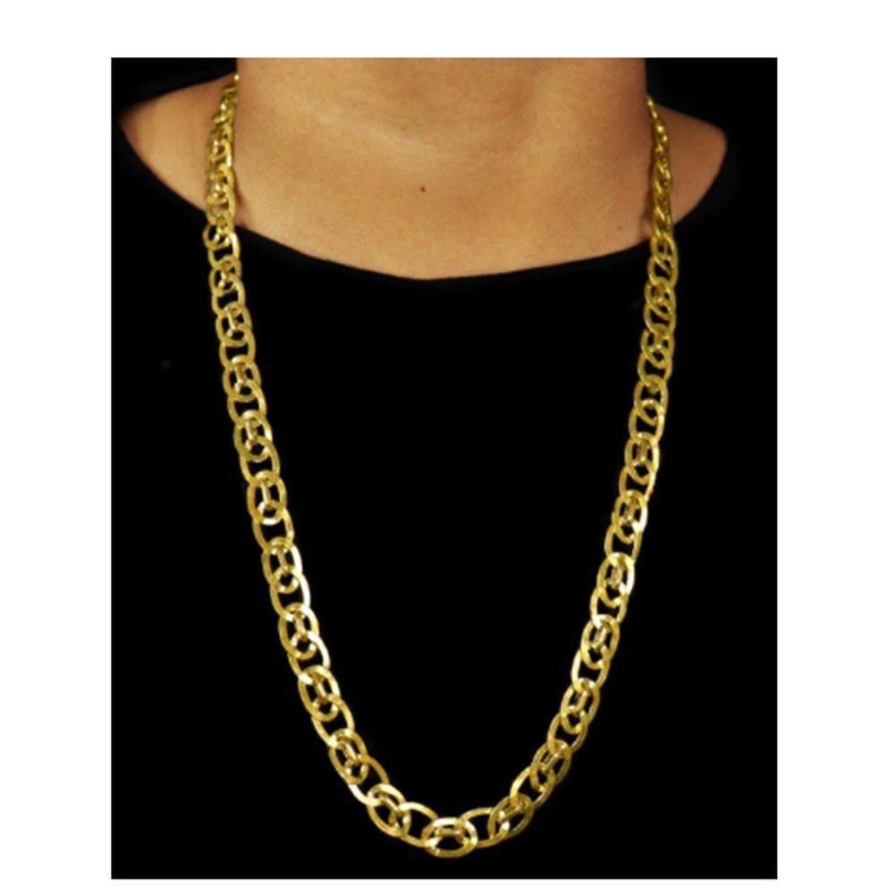 Miniatura Cordão Corrente Elo Inglês 10mm Bonita E Top