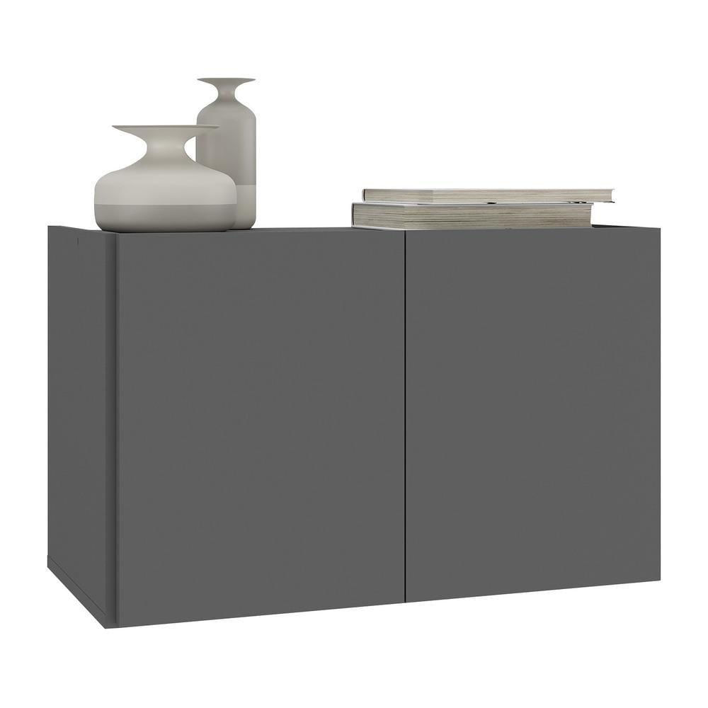 Miniatura Aparador Buffet Suspenso 2 Portas Multimóveis Mp8000 Grafite Grafite