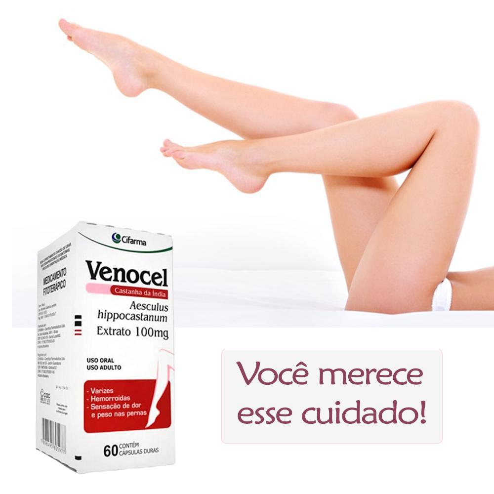 Miniatura Kit Pernas Lisas Sem Varizes Caps Venocel + Creme Varicell